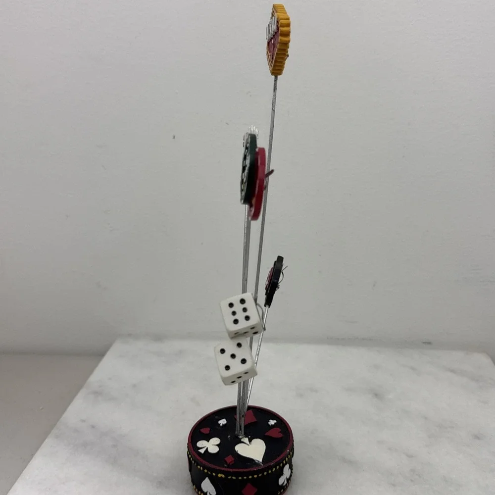 Tabletop stand casino-themed photo holder 10
